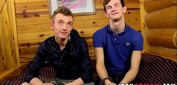  Cute twink lovers connect thru sixtynine before anal fun